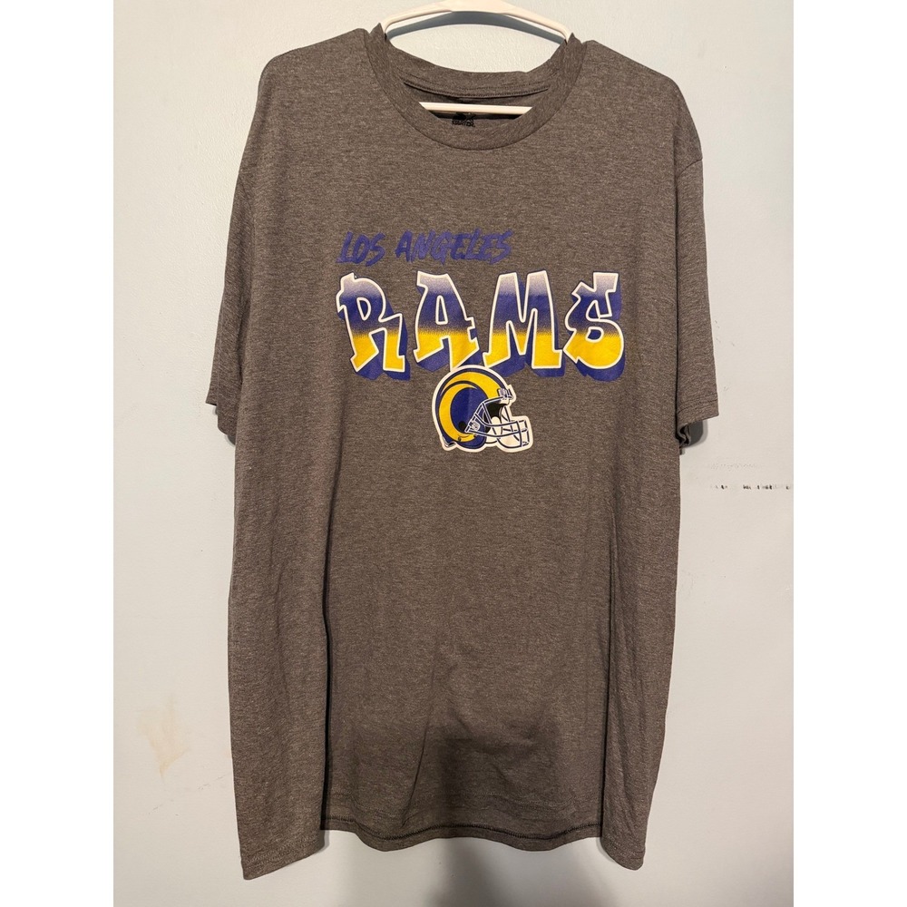 Starter Los Angeles Rams NFL Gray Tri-Blend Graphic T-Shirt‎ Men's XL NWT 0154